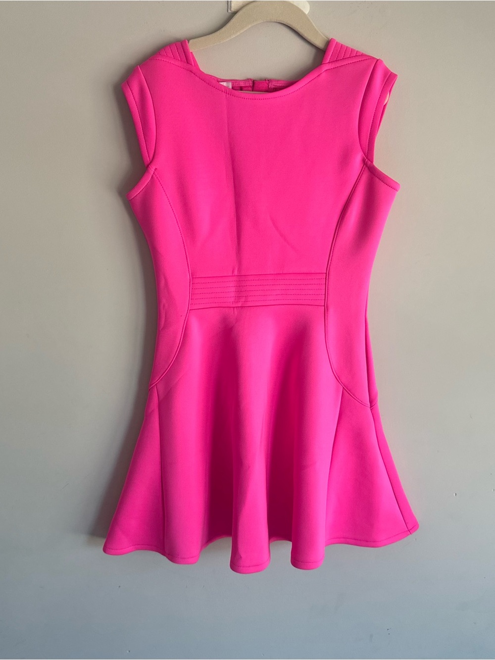 Ted Baker Neon Pink Fit-and-Flare Girls Dress